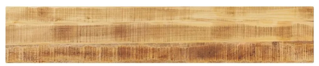 vidaXL Tampo de mesa retangular 140x40x2,5 cm mangueira áspera maciça