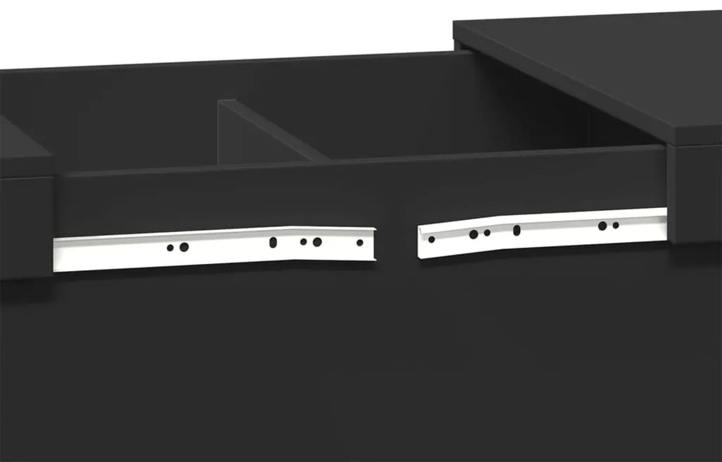 Mesa de centro 80x55x40 cm derivados de madeira preto