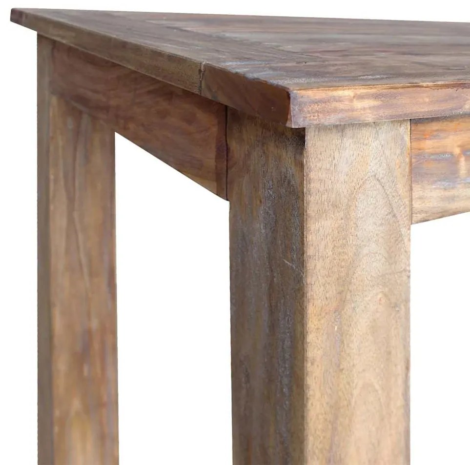 Mesa de jantar madeira de mogno maciça 120x60x77 cm