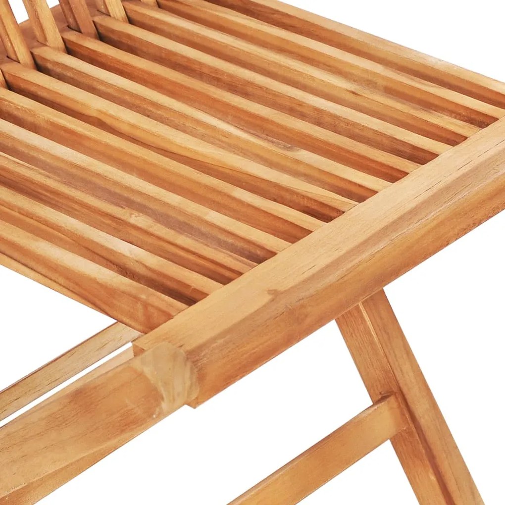 Conjunto bistrô c/ almofadões cinzentos 3 pcs teca maciça