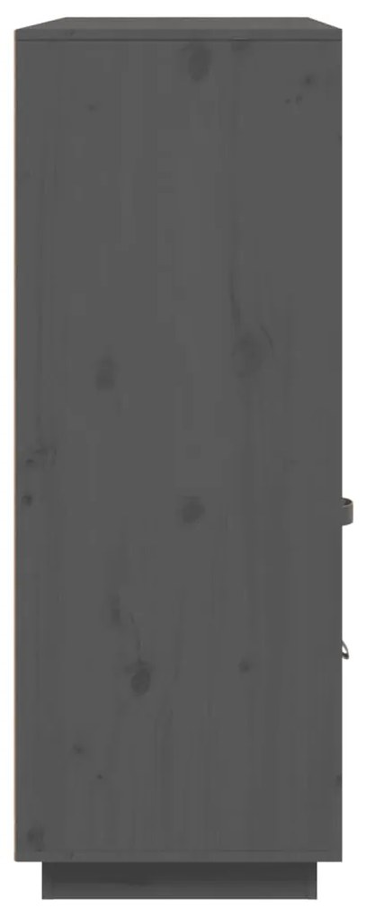 Aparador alto 100x40x108,5 cm pinho maciço cinzento