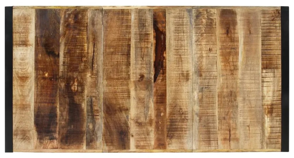 Mesa de jantar 175x90x76 cm madeira de mangueira maciça áspera