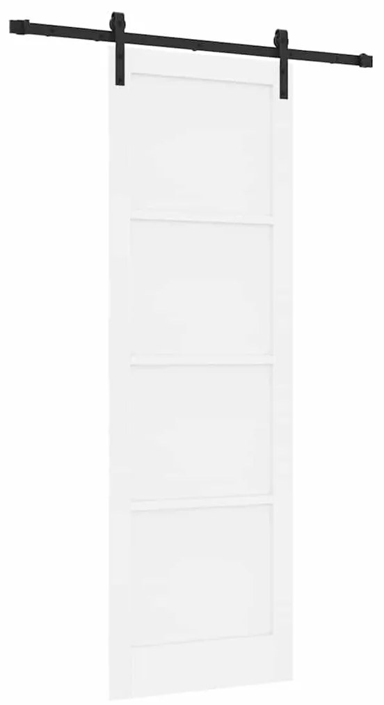 Porta Deslizante com Conjunto de Ferragens Branco 78x232 cm Madeira de