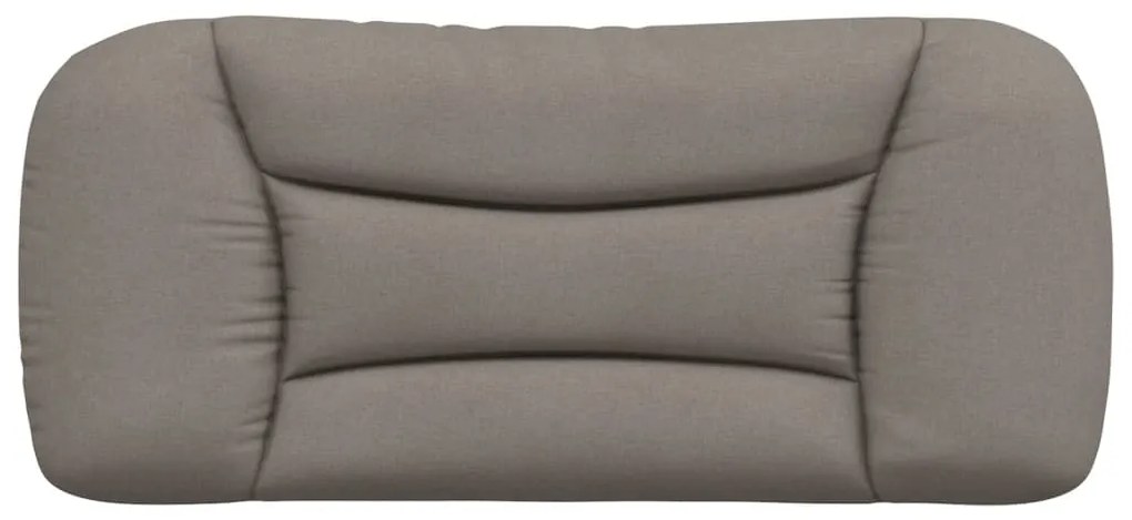 Almofadão de cabeceira 80 cm tecido cinzento-acastanhado