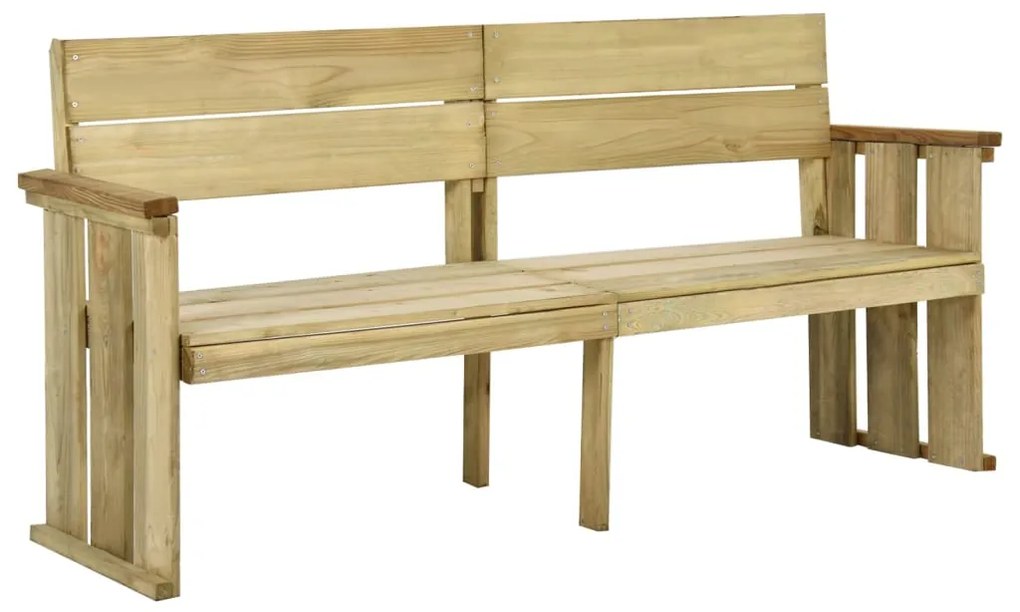 318408 vidaXL Banco de jardim 172 cm madeira de pinho impregnada