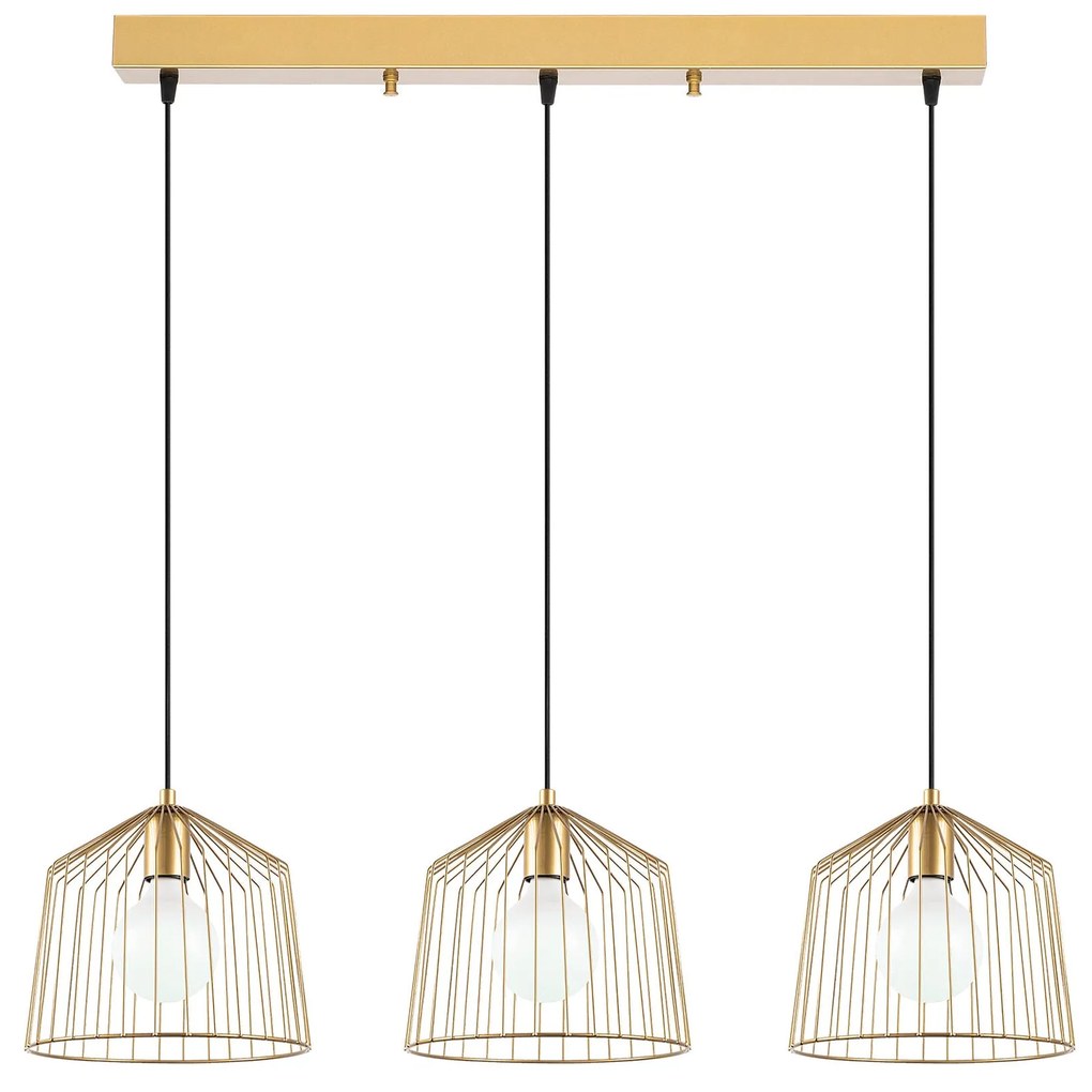Candeeiro de Teto Cat – Ouro Brilhante – 96 x 26 x 121 cm