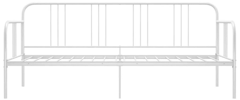 Sofá-cama 90x200 cm metal branco
