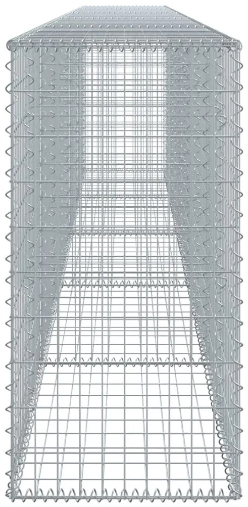 Cesto gabião com cobertura 500x50x100 cm ferro galvanizado