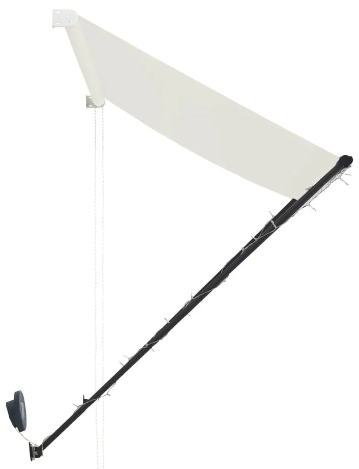 Toldo retrátil com LED 300x150 cm creme