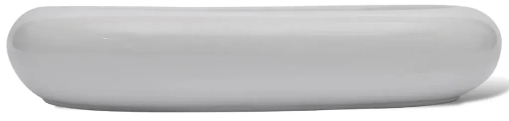 Lavatório cerâmica 63 x 42 cm, forma oval / Branca