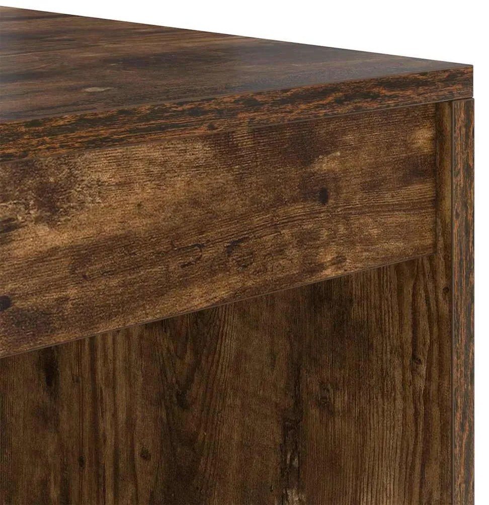 Mesa Carvalho Fumado 80x50x76 cm Madeira Engenharia