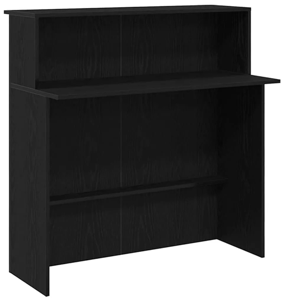 Balcão de recepção 200x50x103,5 cm madeira carvalho preto