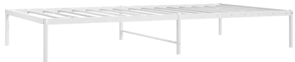 Estrutura de cama 75x190 cm metal branco