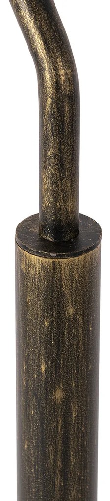 Lanterna de exterior clássica ouro antigo 100 cm IP44 - Bruges Clássico / Antigo