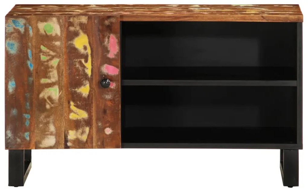 Móvel de TV 80x33x46 cm madeira recuperada/derivados madeira