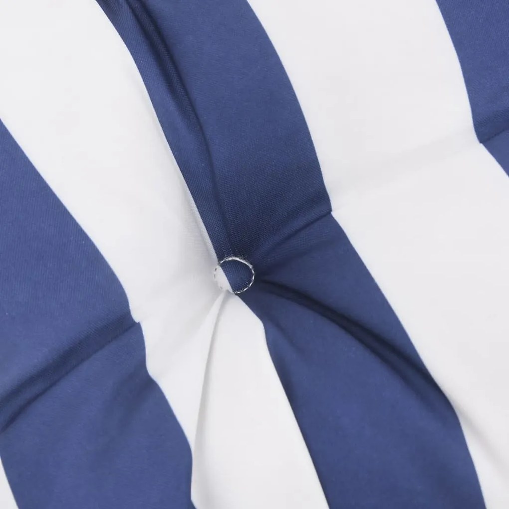 Almofadão para sofá de paletes 80x80x12 cm tecido azul/branco