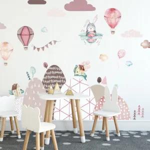 Papel de parede autocolante- Montes e balões