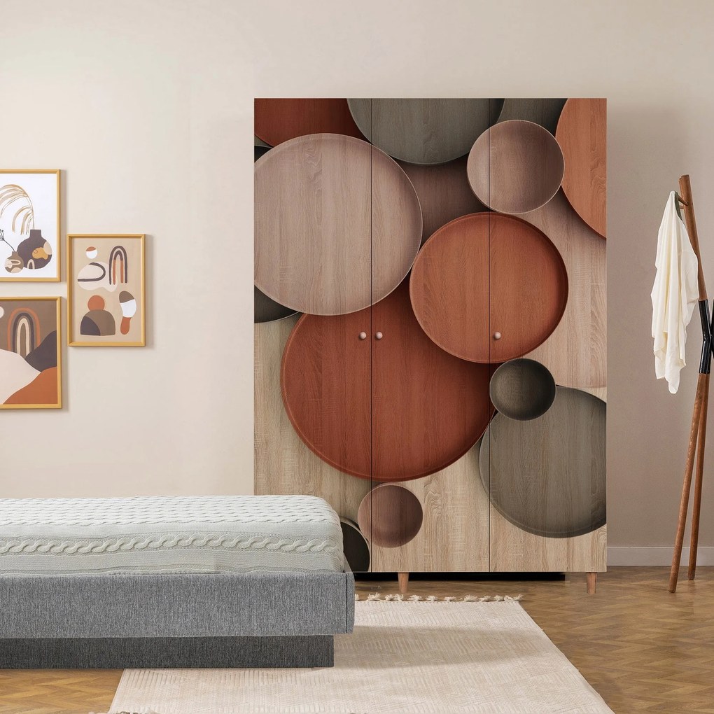 Roupeiro Lena – Sonomo – 135 cm x 192 cm x 52 cm