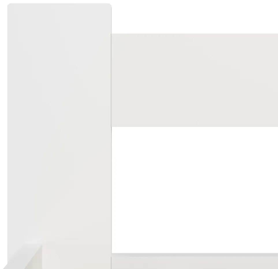Estrutura de cama 100x200 cm pinho maciço branco