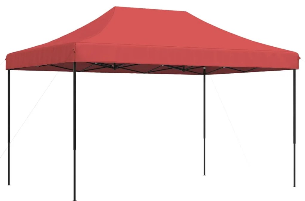 Tenda para festas pop-up dobrável 440x292x315 cm bordô