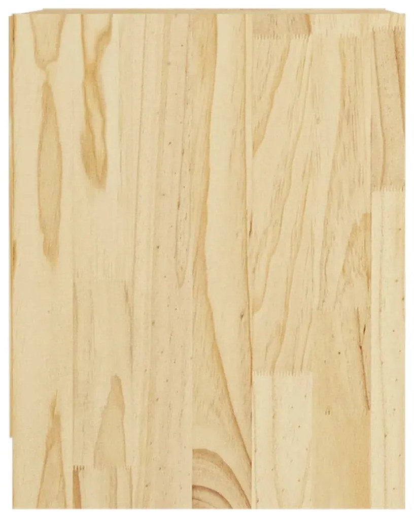 Mesa de cabeceira 35,5x33,5x41,5 cm madeira de pinho maciça