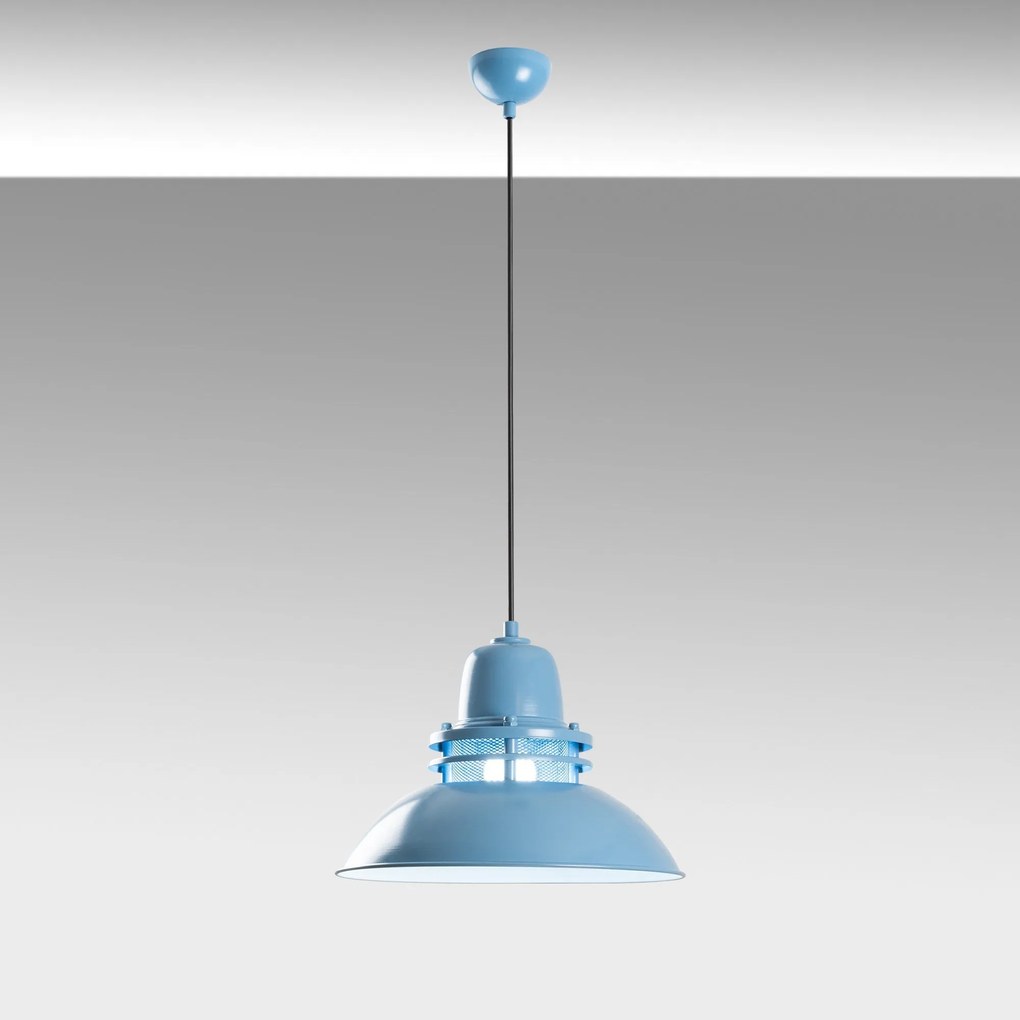 Candeeiro Suspenso com Altura Ajustável – Tibet Light Blue – Azul Clar