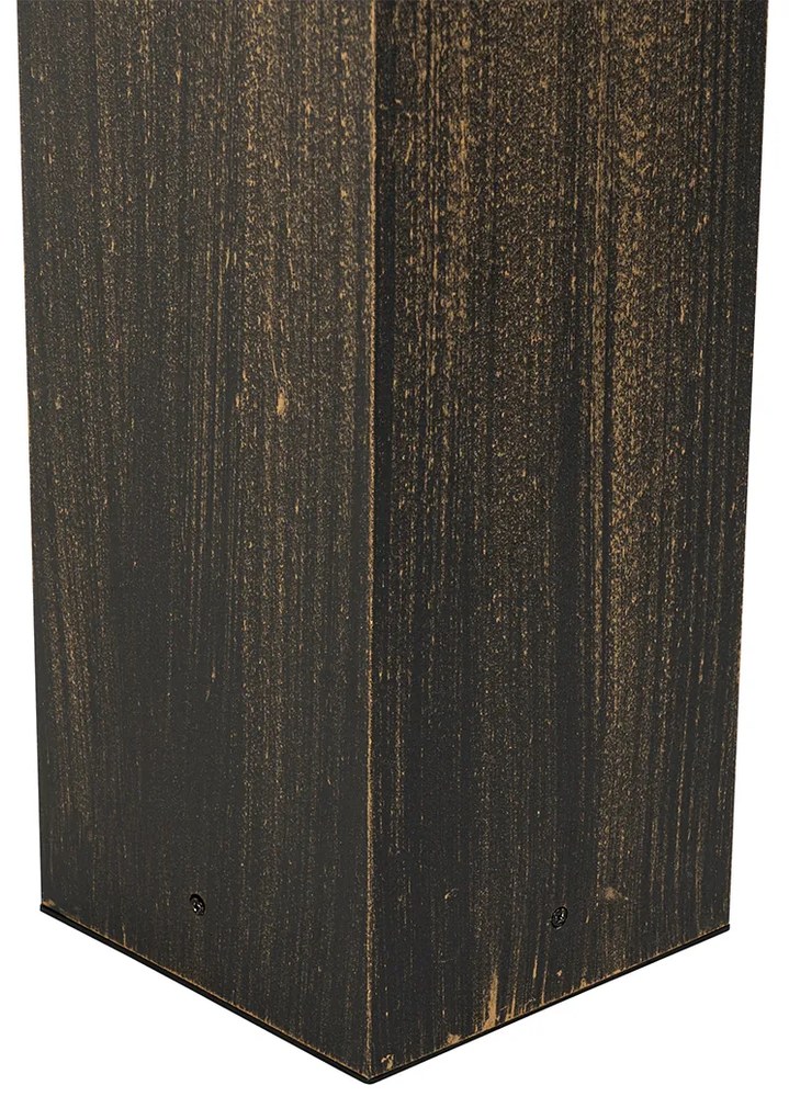 Candeeiro de pé vintage para exterior dourado antigo 80 cm IP44 - Charlois Industrial,Clássico / Antigo
