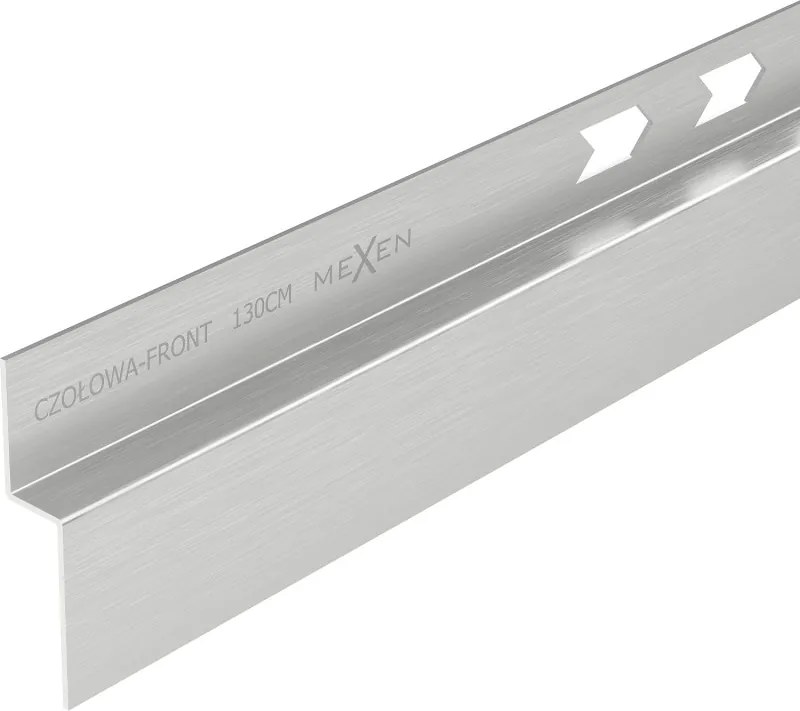 Mexen Line-B cantoneira de chuveiro frontal 130 cm, inox - 181003130U