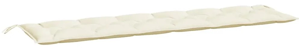Almofadões banco jardim 2 pcs tecido oxford branco nata