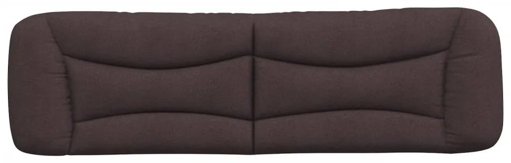 Almofadão de cabeceira 180 cm tecido castanho-escuro