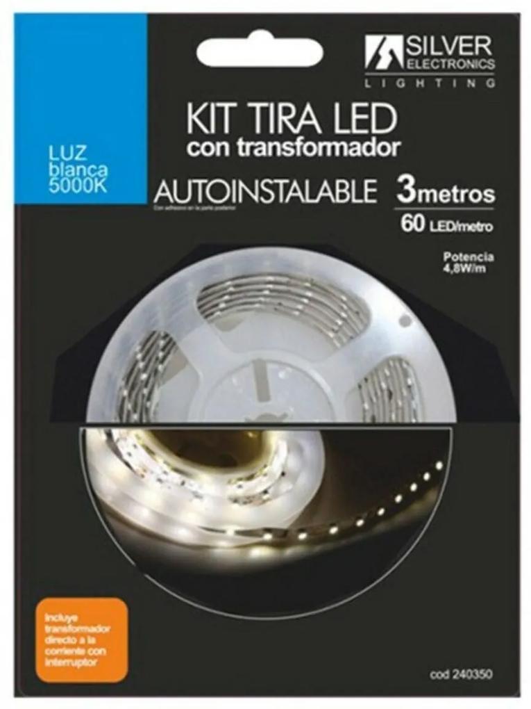 Tiras LED Silver Electronics 240350 5000K Blanco 3M