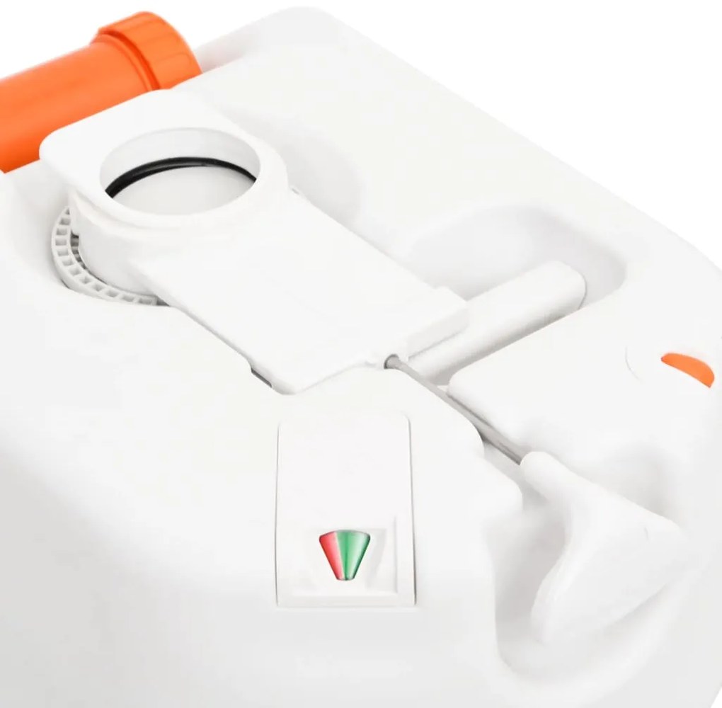 Sanita integrada p/ campismo 24+17 L PEAD e aço branco