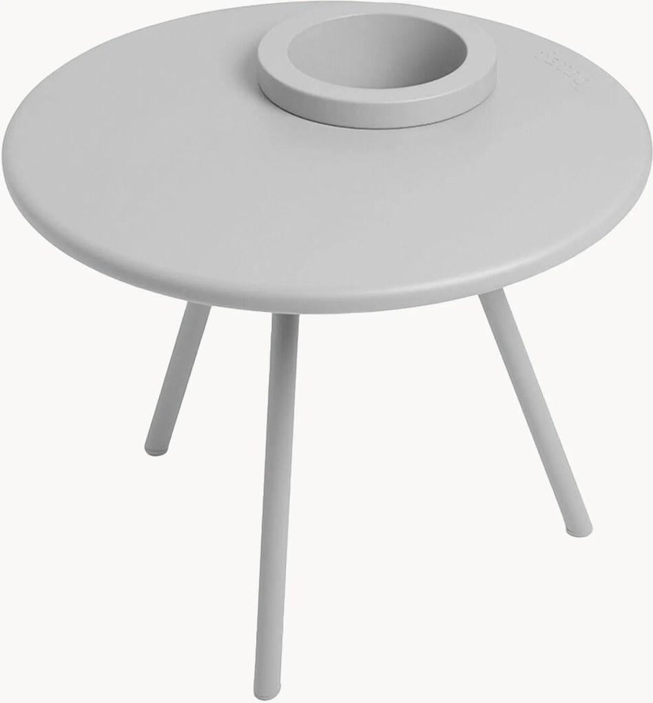 Mesa de centro redonda para jardim com vaso para plantas Bakkes