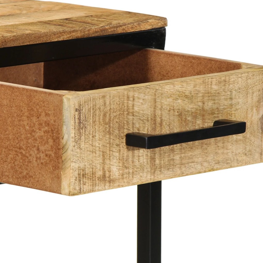 Mesa 100x50x75 cm Madeira Maciça Rough Mango