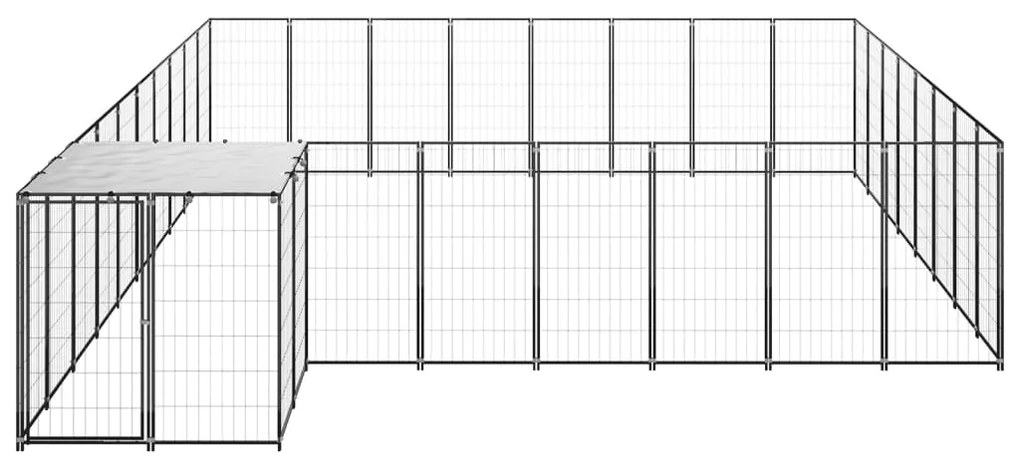 Canil 20,57 m² aço preto