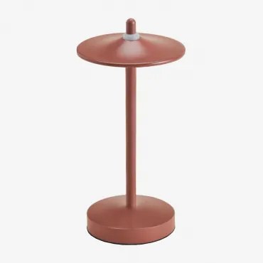 Lâmpada De Mesa Led Sem Fios Em Ferro Zuniga Terracota - Sklum