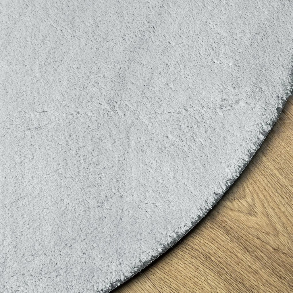 Tapete Oval 'HUARTE'Cinza 140x200 cm