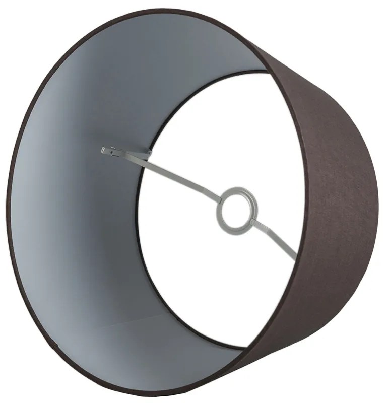 Abajur de linho castanho 45/25