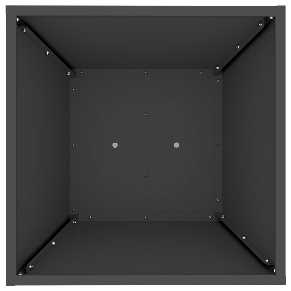 Suporte para Plantas Preto Metal 40 x 40 x 101 cm