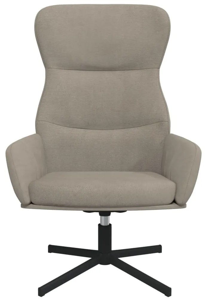 Cadeira de descanso veludo cinzento-claro