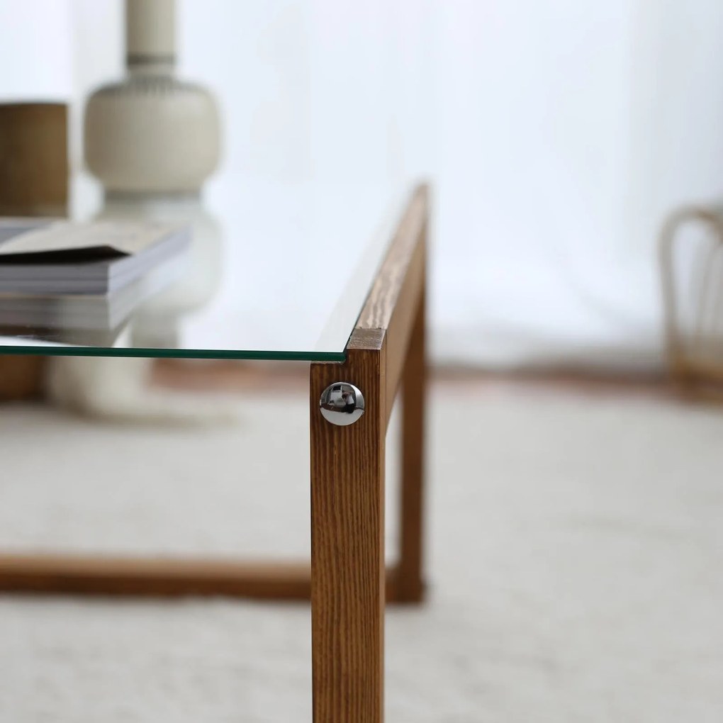 Mesa de Café Via - Madeira - 85x40x55 cm