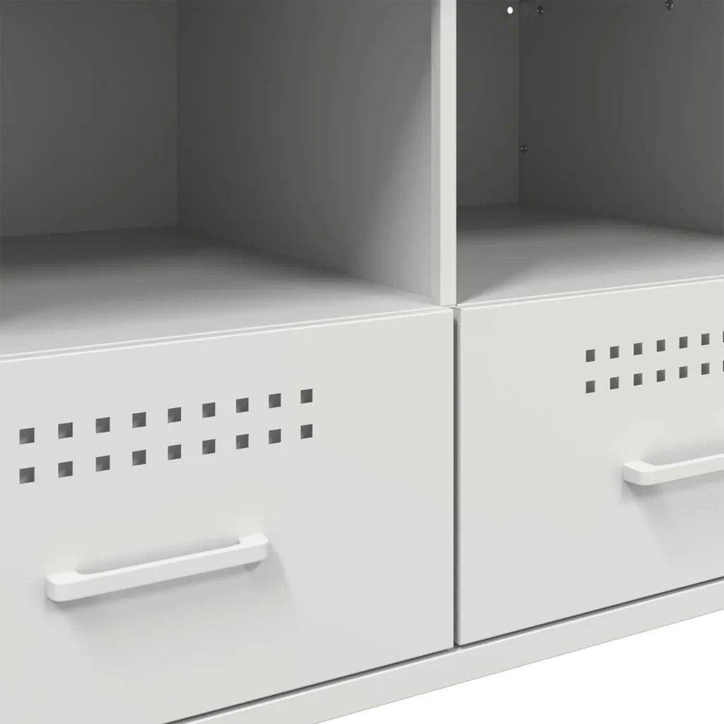 Móvel de TV 68x39x50,5 cm aço branco