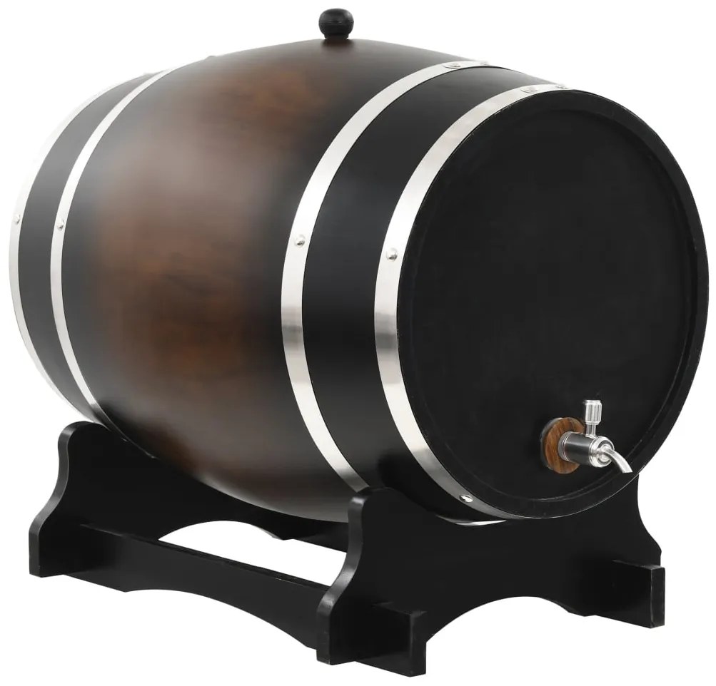 Barril de vinho com torneira em madeira de pinho maciça 35 L