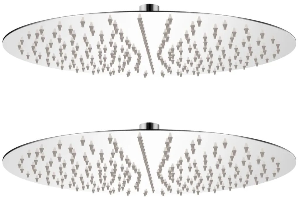 Cabeça de chuveiro 2 pcs aço inoxidável Ø 40 cm