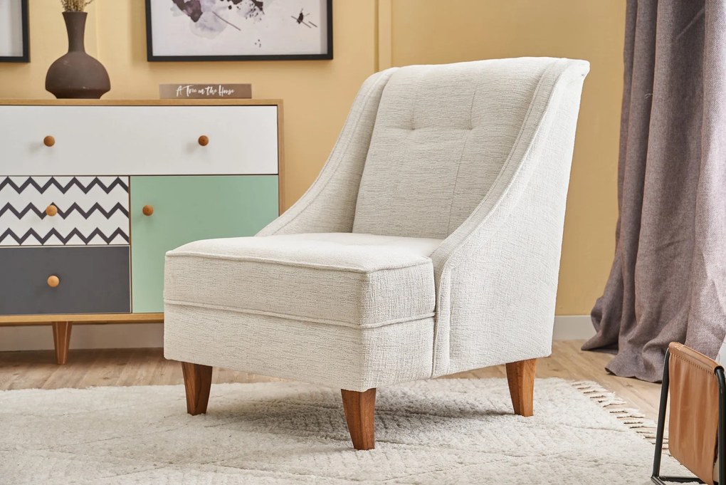 Cadeira Wing Ella Prestij – Creme – 67x73x70 cm