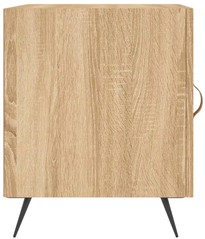 Mesa cabeceira 40x40x50 cm derivados de madeira carvalho sonoma