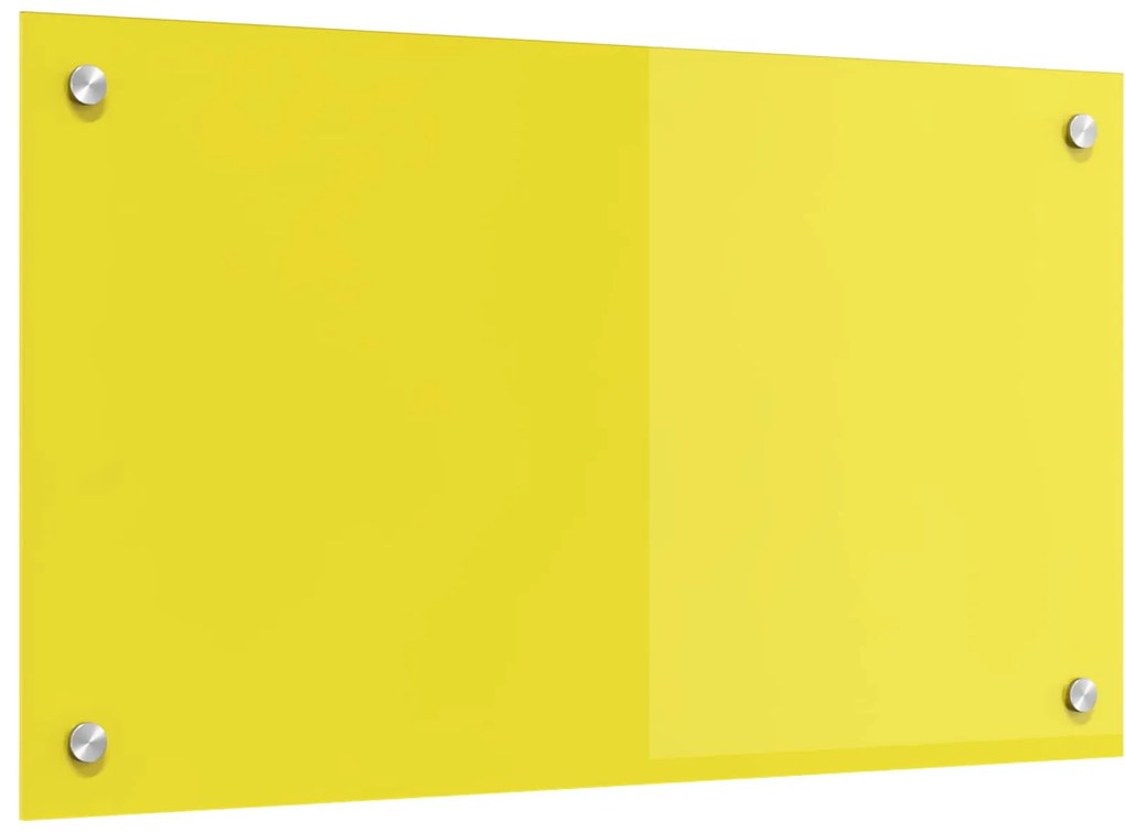 vidaXL Proteção de Cozinha Amarelo 70 x 40 cm vidro temperado
