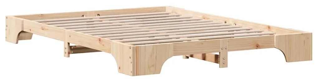Cama de 160x200 cm em Madeira de Pinho Sólido
