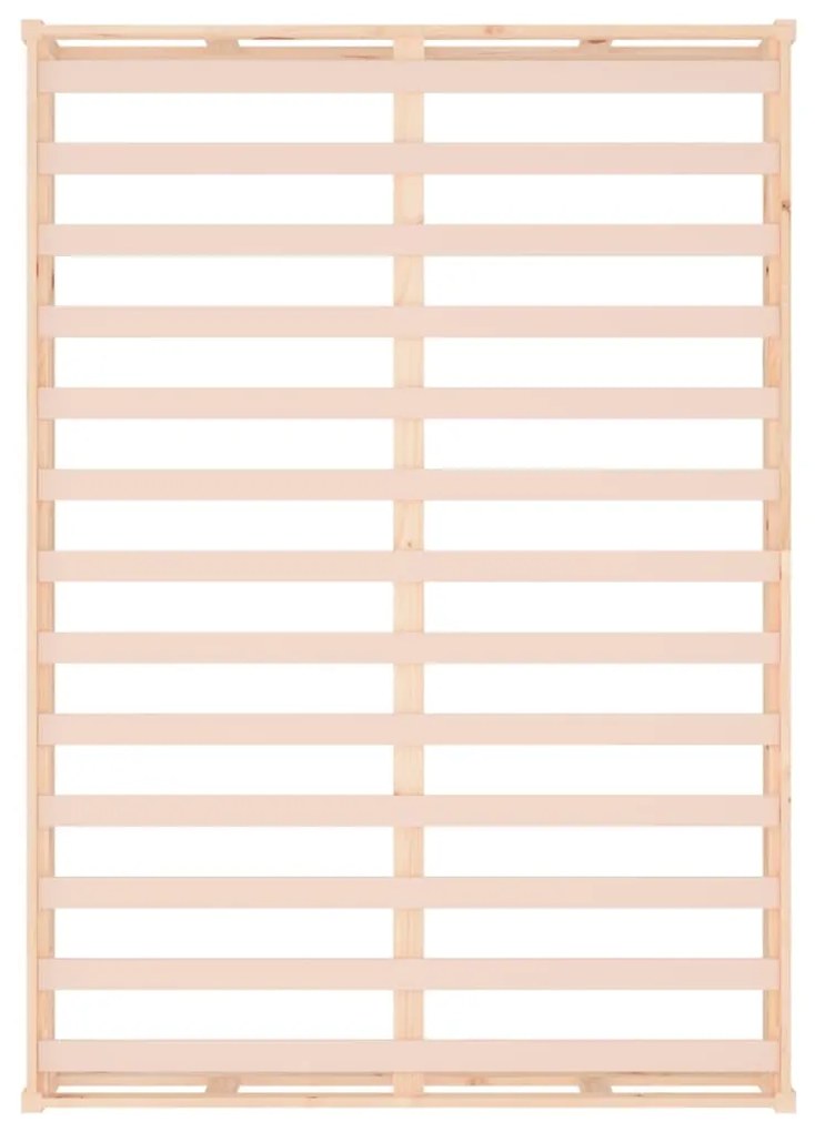 Estrutura de cama casal 135x190 cm madeira maciça