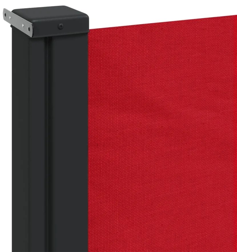 Toldo lateral retrátil 120x600 cm vermelho